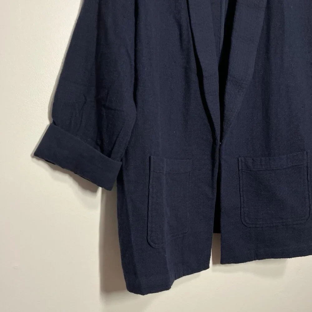AG Adriano Goldschmied NWT Maura Oversized Navy Blue Blazer Jacket Size‎ XS/S